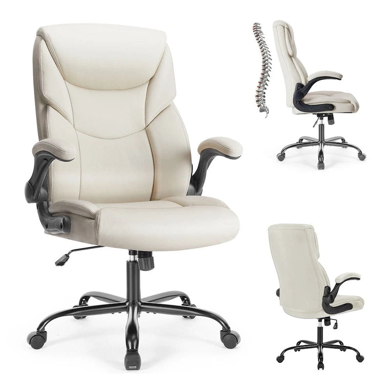 Nastavitelná ergonomická židle do domácí kanceláře s vyklápěcími područkami