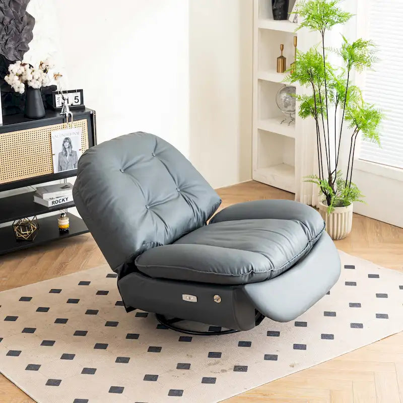 Power Swivel Recliner with USB Charger and Bluetooth Speaker