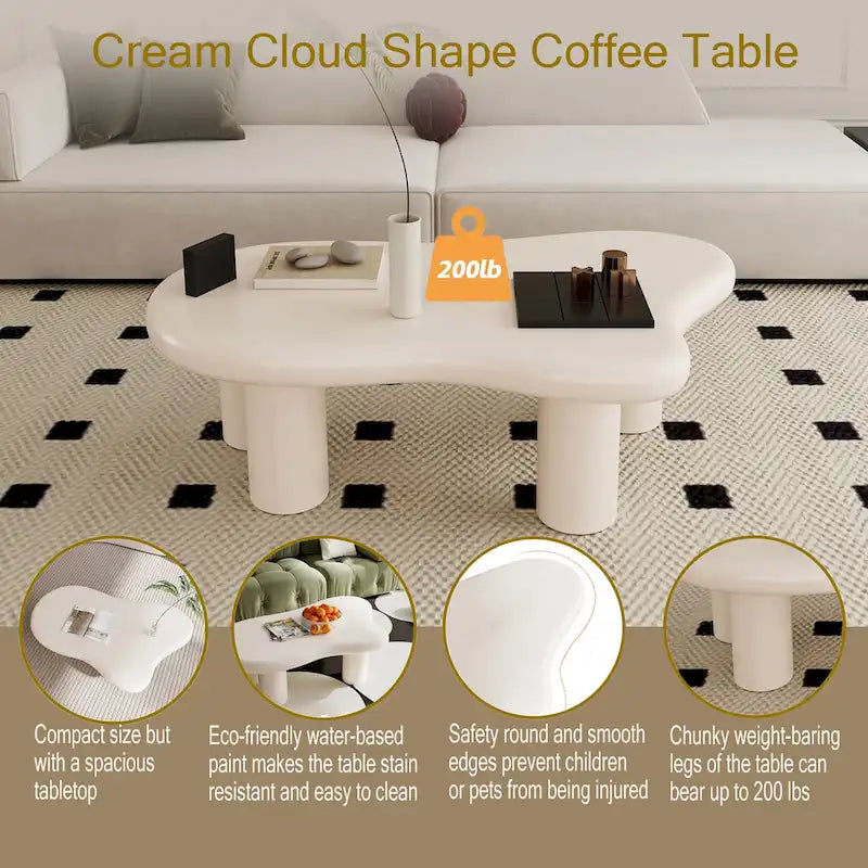 Cloud Shaped Coffee Table for Living Room