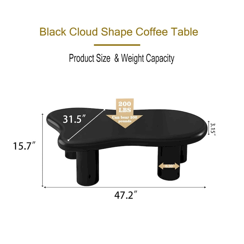 Cloud Shaped Coffee Table for Living Room